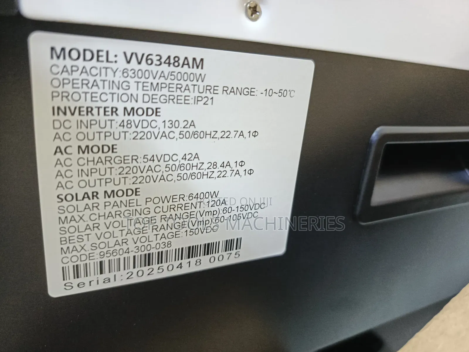 Hepu 6.5kva 5kw 48v Hybrid Inverter Low Frequency