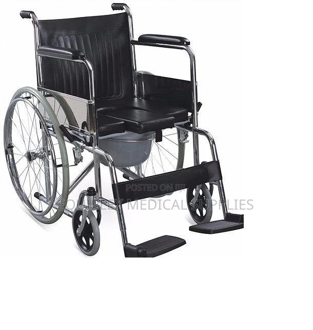 Extra Wide Wheelchair With Commode