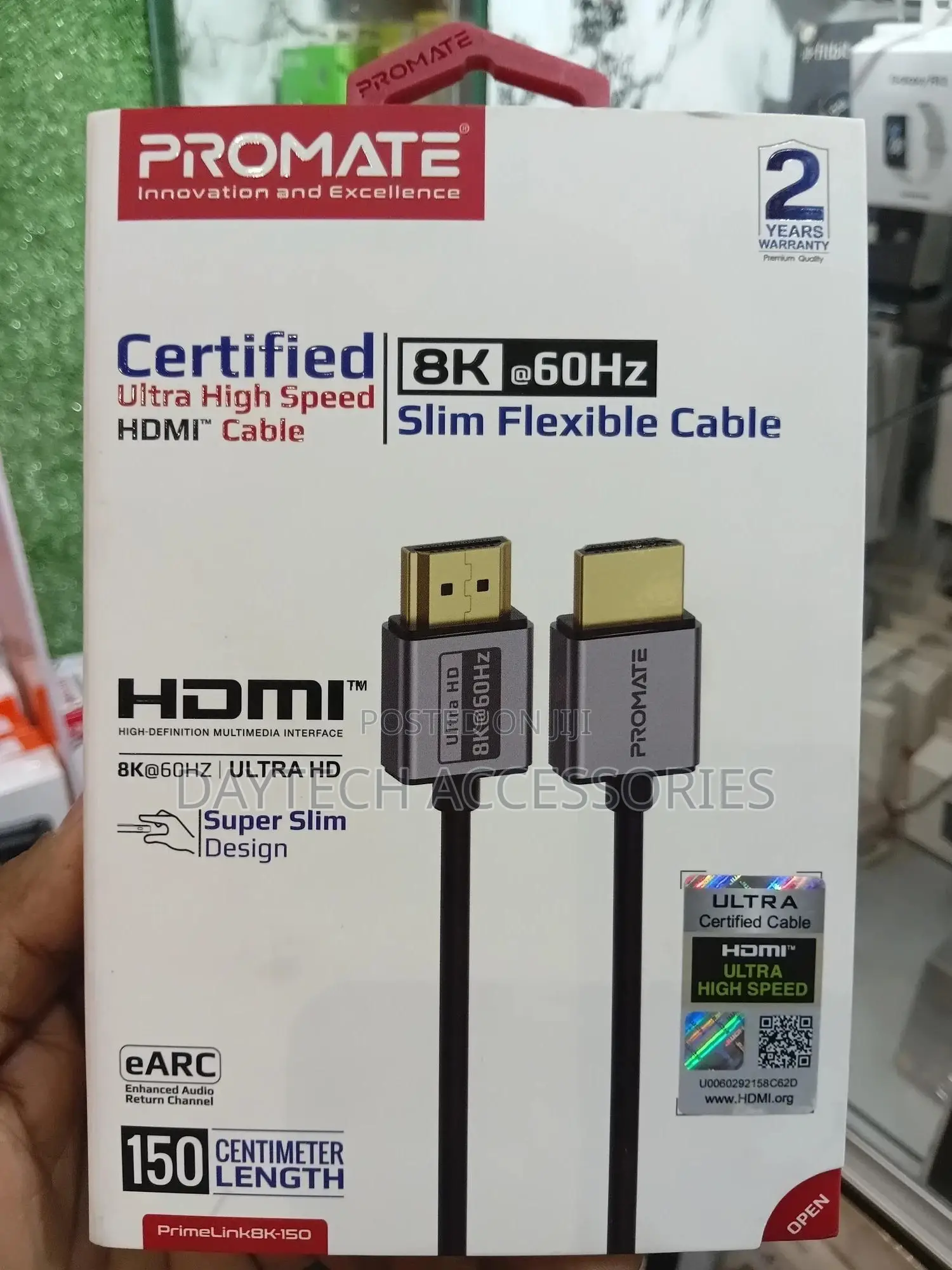 Promate Primelink8k-150 Certified Ultra High-Speed Hdmi 2.1 Cable.