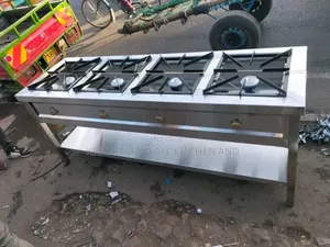 4 Burner Stainless Steel Gas Cooker