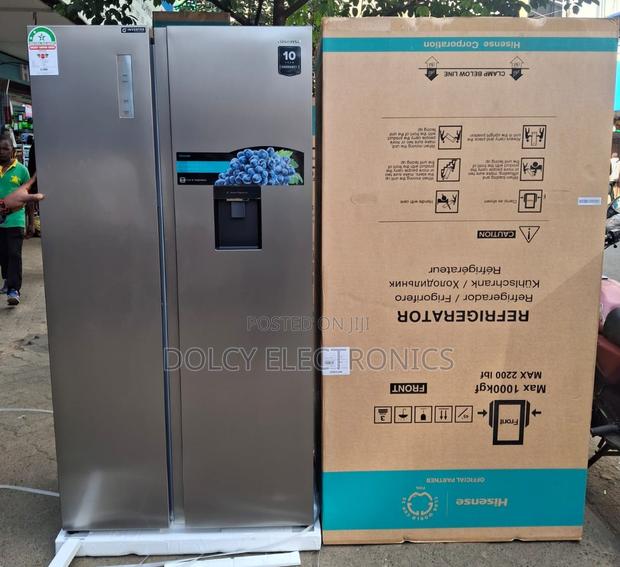 Hisense 541 Liters Ref558dr Side By Side Refrigerator.