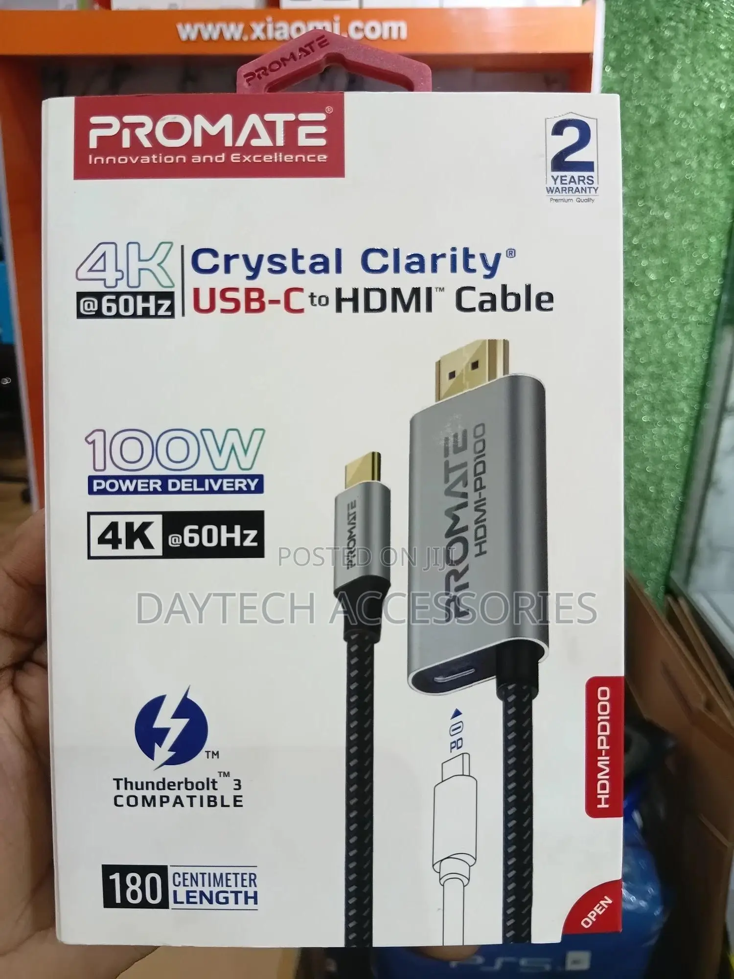 This Is a Promate Hdmi-Pd100 Crystalclarity Usb-C to Hdmi Cable.