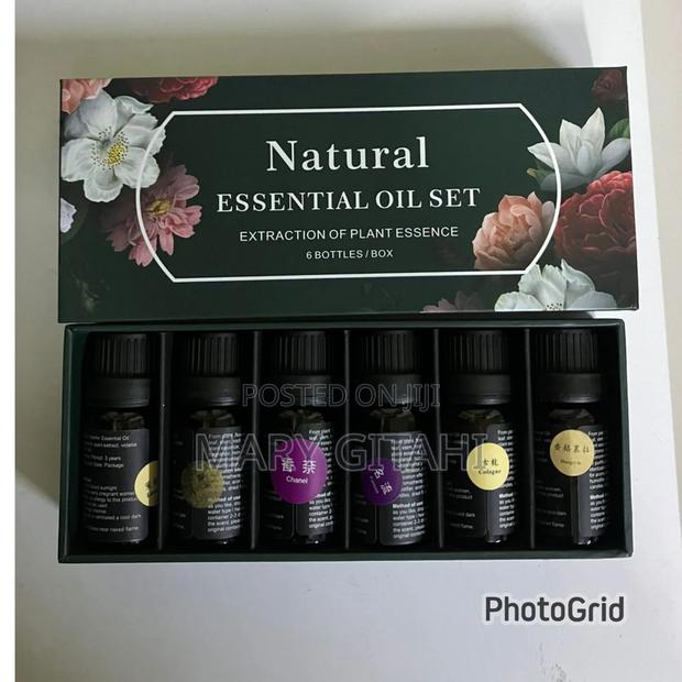 *Natural Essential Oil Set of 6 Pieces(10ml Each Bottle)*