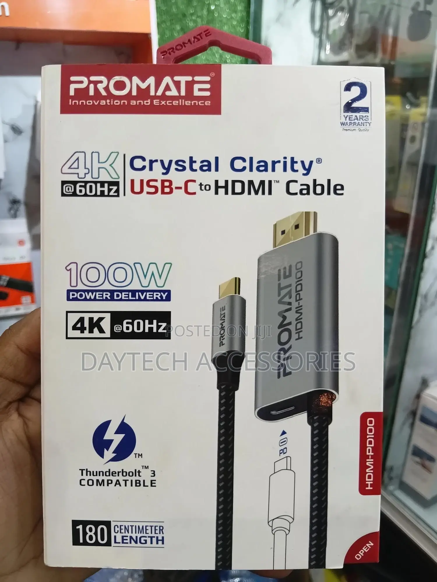 Promate Crystalclarity Usb-C to Hdmi Cable - 1.8m