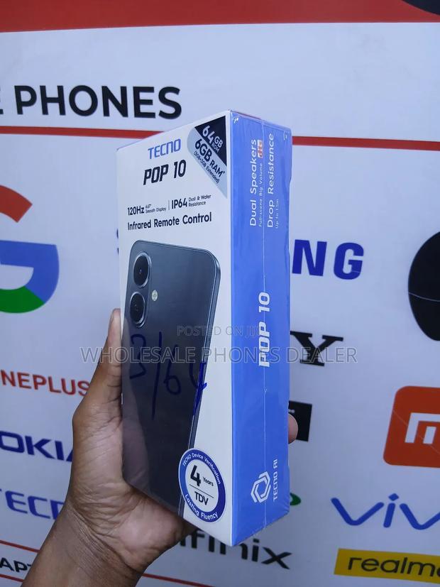 New Tecno Pop 10 64 GB Black - thumbnail 2