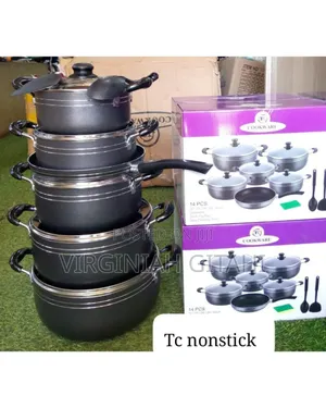 *Original Tc Nonstick Sufurias
*Tc 14pcs Nonstick Cookware*