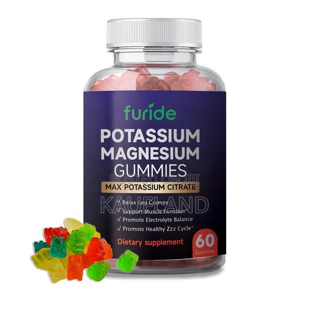 Potassium Magnesium Gummies Supplement Magnesium Glycinate B6 B12 - main view