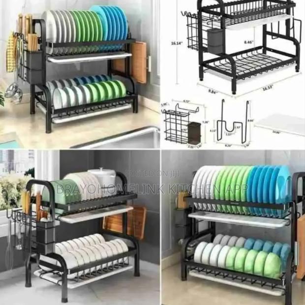 *2 Tier High Quality Carbon Steel Dish Rack* - main view