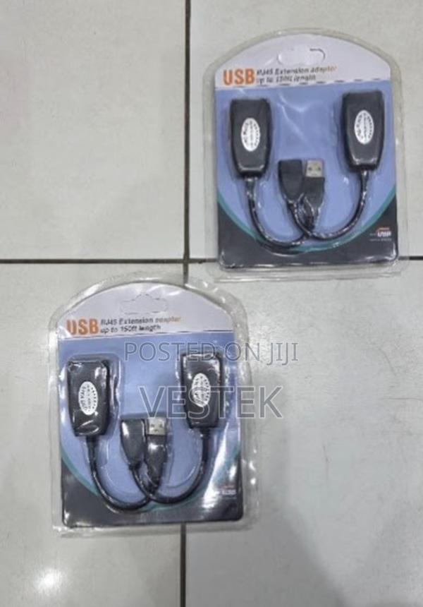 50ft Usb Extender Usb to Rj45 Over Cat5/16 Connection W/5v/2a Adapter