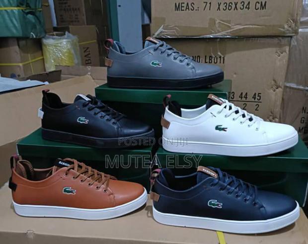 Grey,Brawn Black Lacoste Quality Sneakers - thumbnail 3