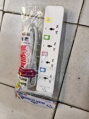 6-Way Extension Socket With Individual Switches and a 5-Meter Cable.