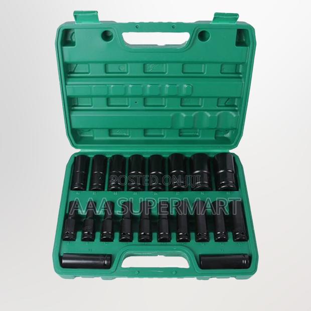 Tq73009 20 Pcs Long 1/2" Socket Set - main view