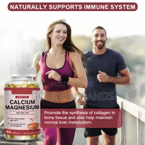 Premium Calcium + Magnesium With Zinc Vitamin D3 – 60 Capsules