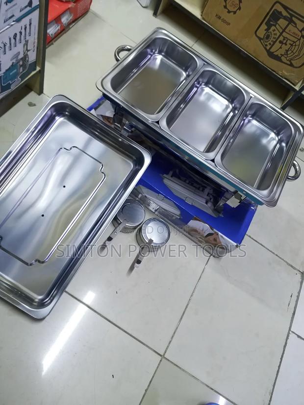 Stainless Steel Triple Tray Chaffing Dish - main view