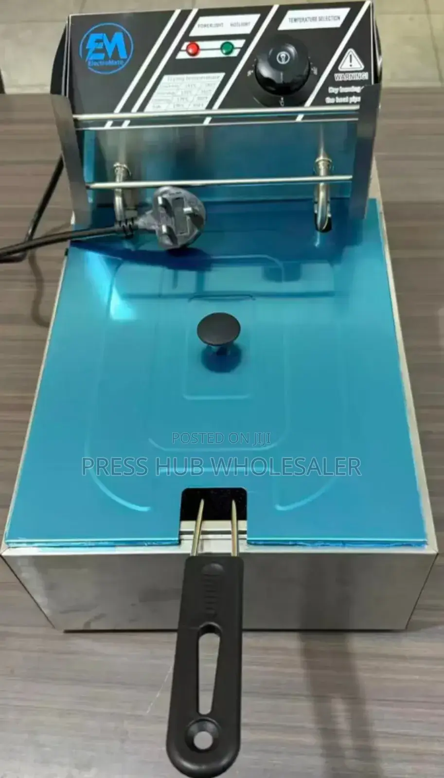 Electromate Single Deep Fryer.