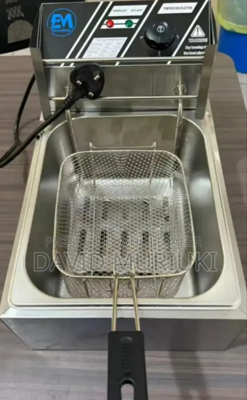 Electromate Single Deep Fryer" 