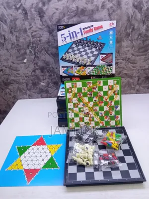 5-in-1 Family Board Game Set –Ve