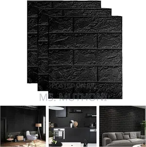 4 PCS Peel and Stick Foam With a 3d Brick Texture.