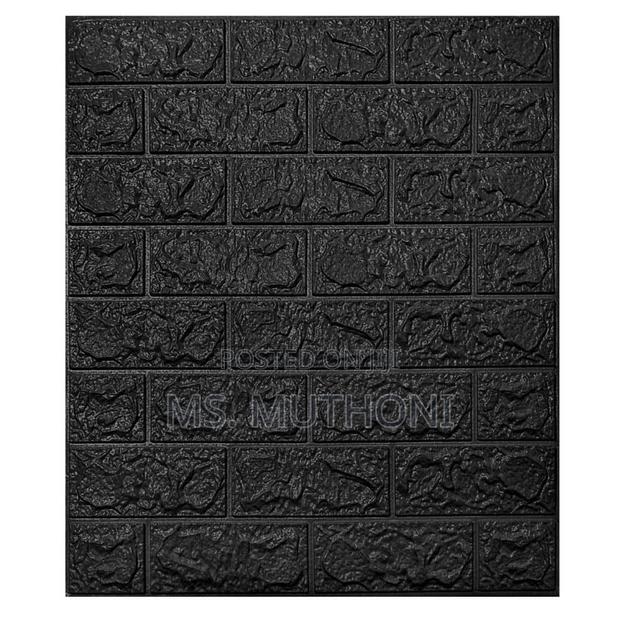 4 PCS Peel and Stick Foam With a 3d Brick Texture. - thumbnail 4