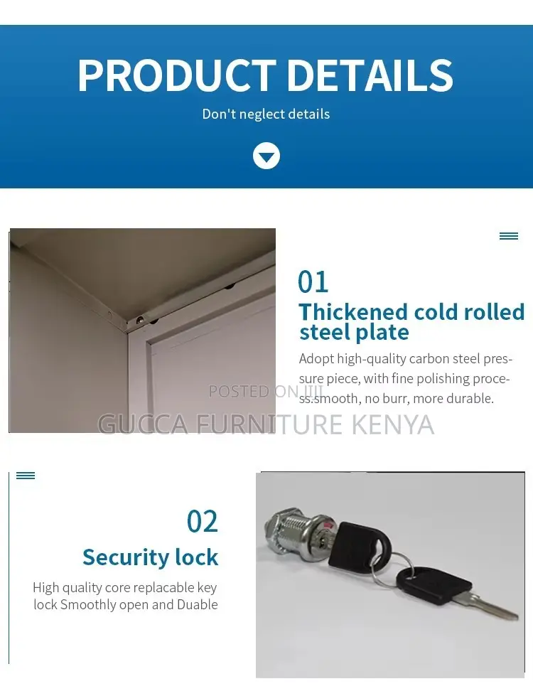 Metallic 2-swing Door's Office Filling Cabinet