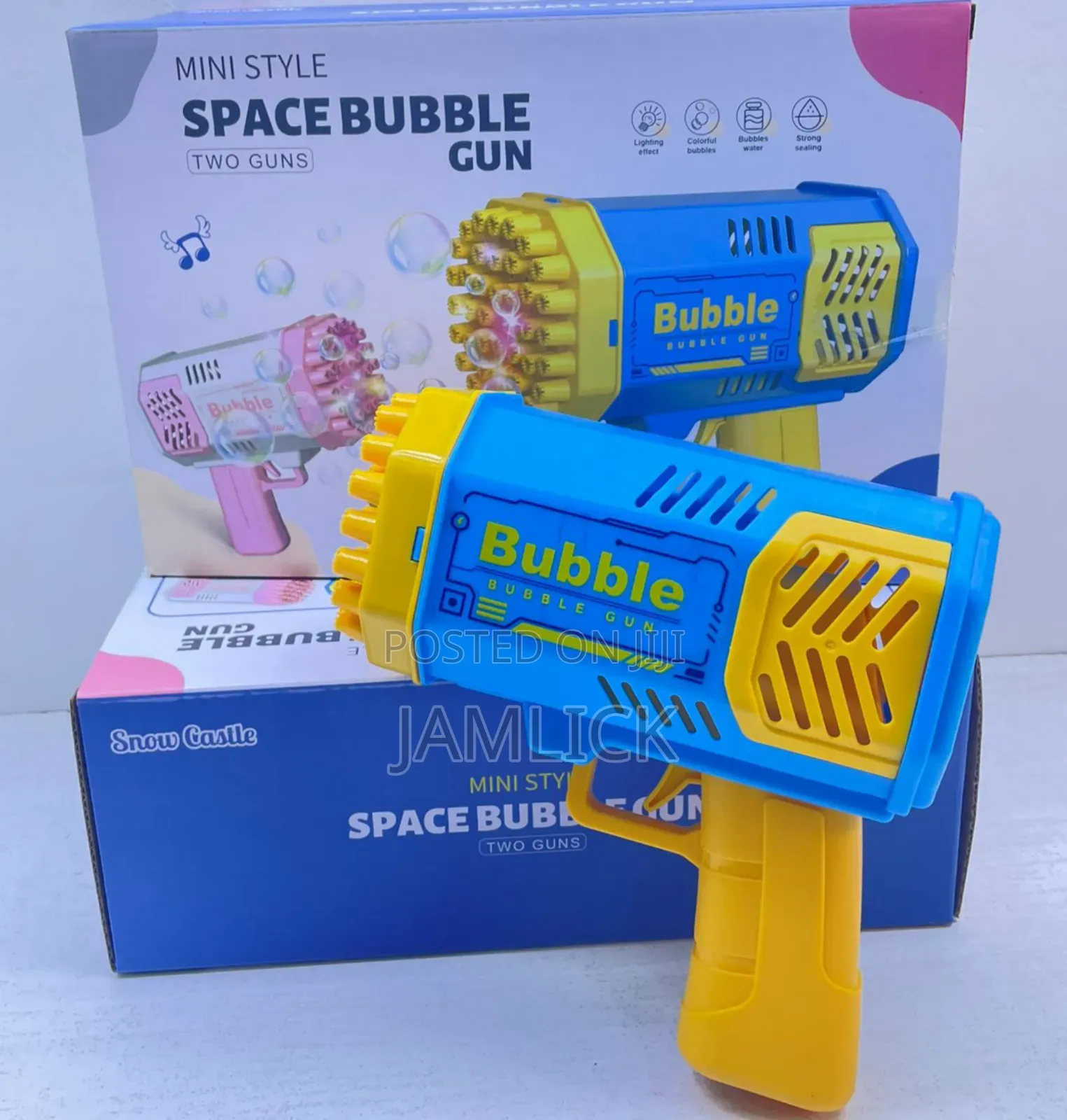 Blue Colour 40-Piece Bubble Gun Set – Ve