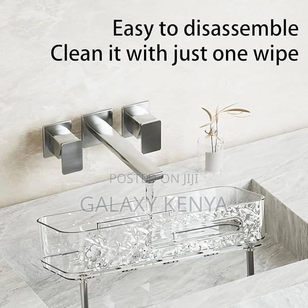 Ripple Seamless Rectangular Acrylic Adhesive Shelf - thumbnail 3