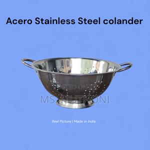 Acero Stainless Steel Deep Colander With Handle - thumbnail 2