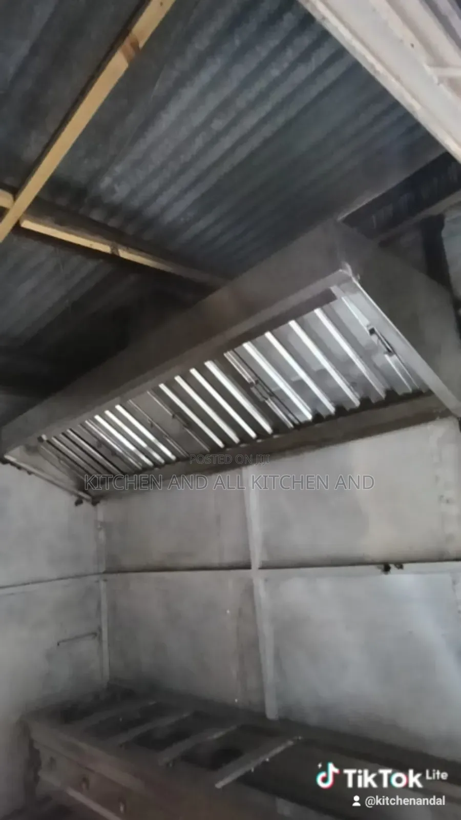 Stainless Steel Kitchen Hood With Extractor Fan.