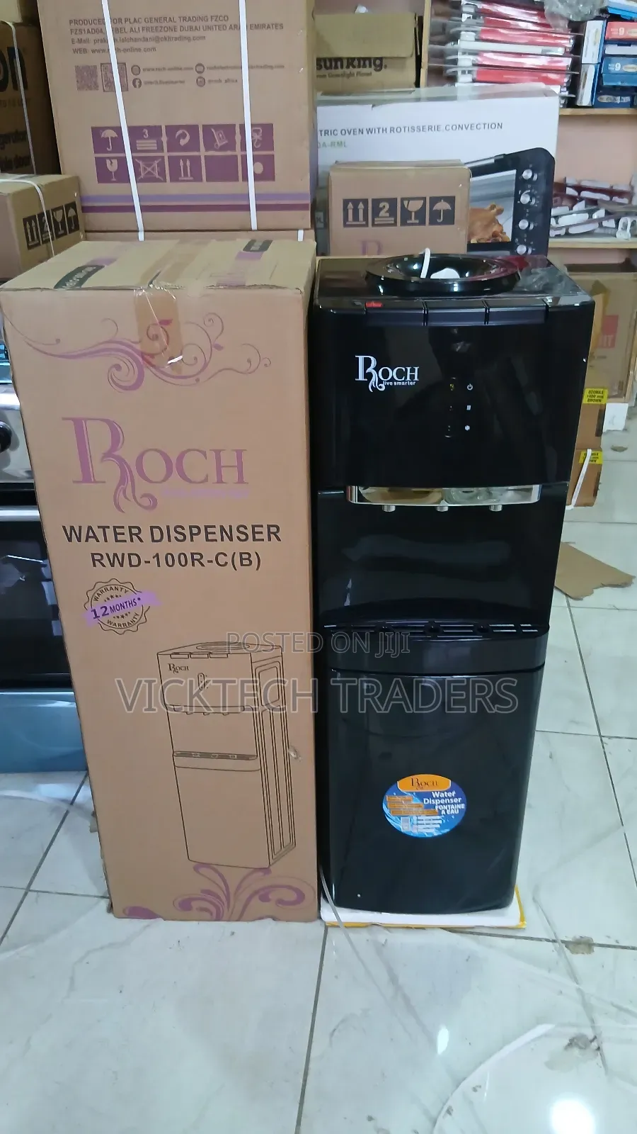 Dispenser, Roch Hot,Normal and Cold Dispenser With Compressor Cooling