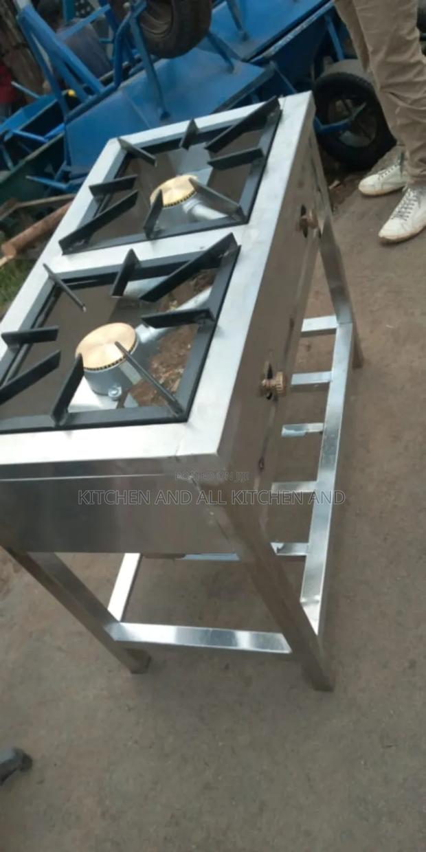 Gas Cooker Commercial Jiko.Two Burner Cooker