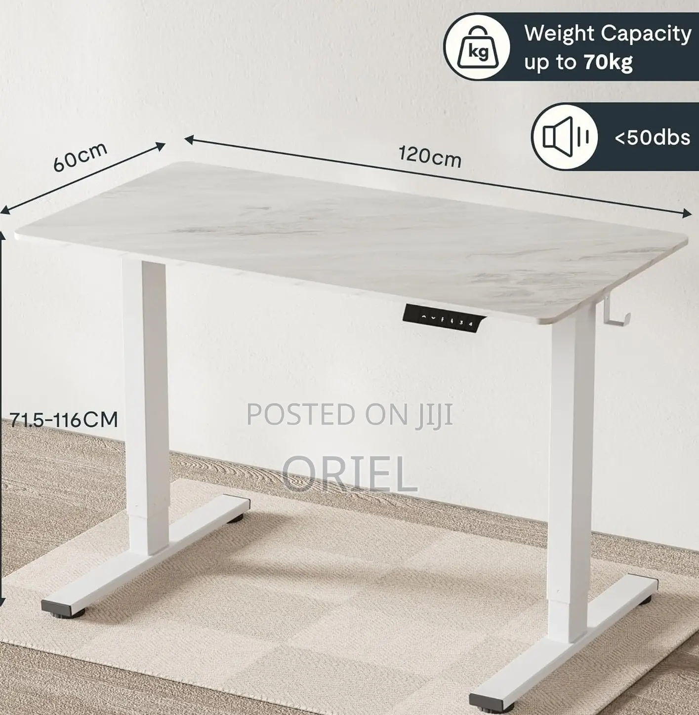 Standing Desks; Smart Motorized Standing Desk With Digital Controller