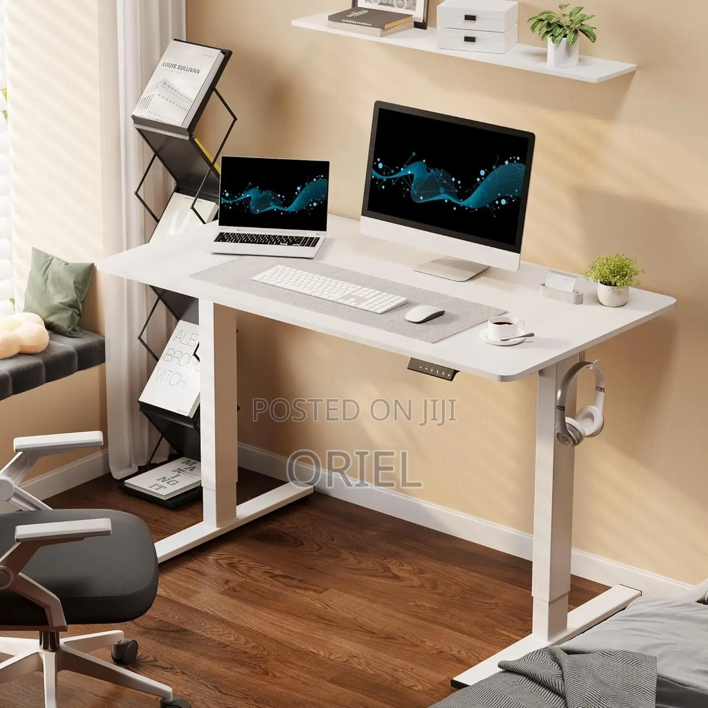 Standing Desks; Smart Motorized Standing Desk With Digital Controller