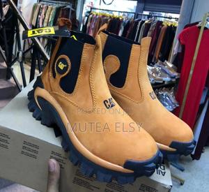 Yellow,Black Brawn Cat Safety Boots - main view