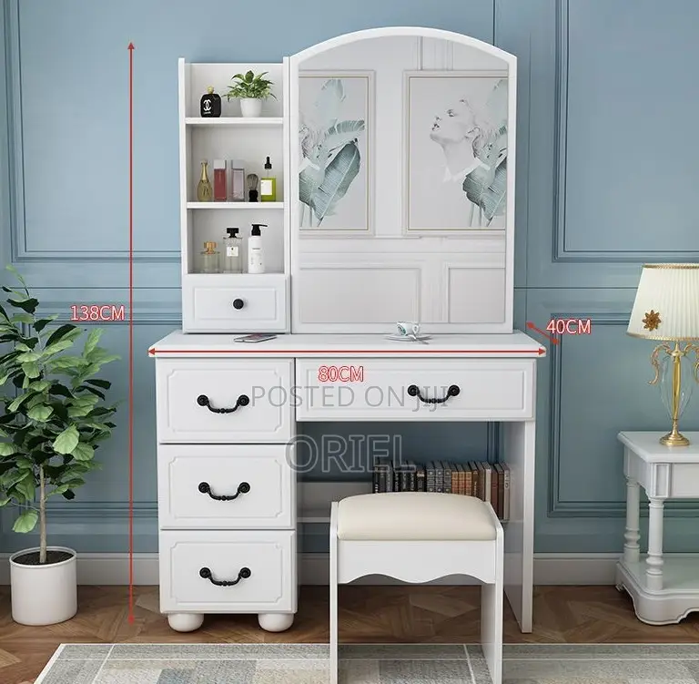 Dressing Tables; Designer Dressing Table With Mirror and Shelves