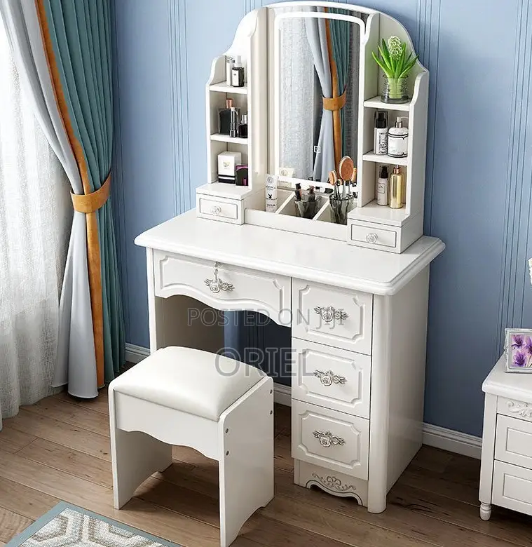 Dressing Tables; Designer Dressing Table With Mirror and Shelves