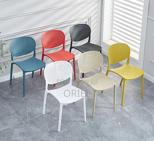 Home Chairs; Scandinavian Inspired Plastic Dining Chair