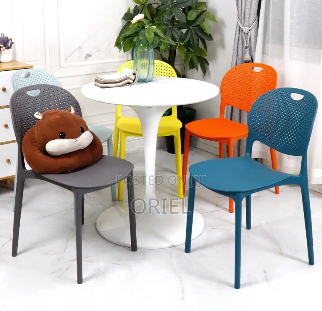Home Chairs; Scandinavian Inspired Plastic Dining Chair