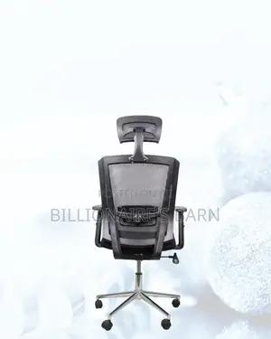 Black Ergonomic Mesh Chair |Smooth Rolling Comfort for Busy Workdays |