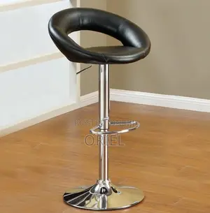 Home Chairs; Padded Leather Adjustable Counter Height Stool