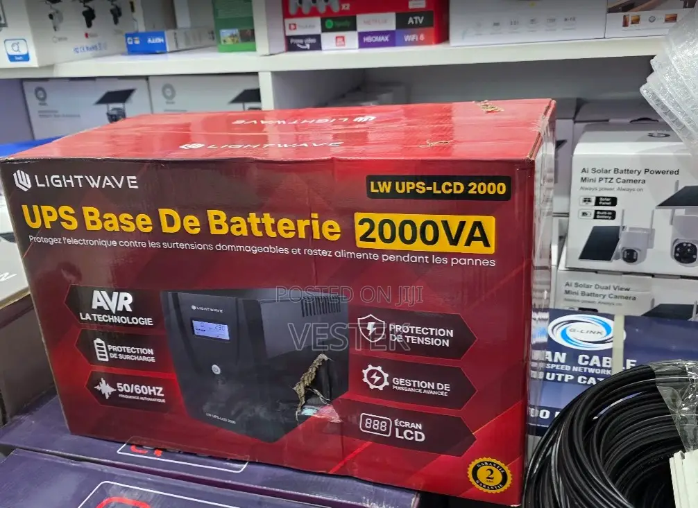 2000va 2kva Lightwave Ups With Display Screen 1200w 9ah