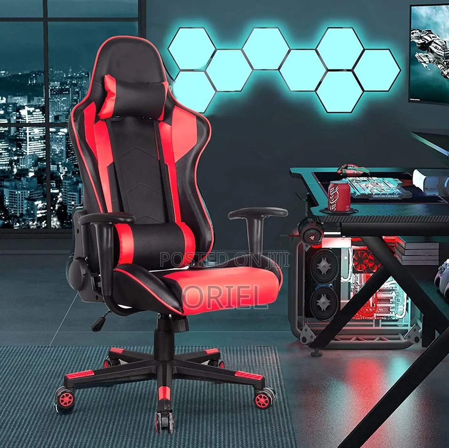 Gaming Chair; Racing Style Home Office Gaming Chair