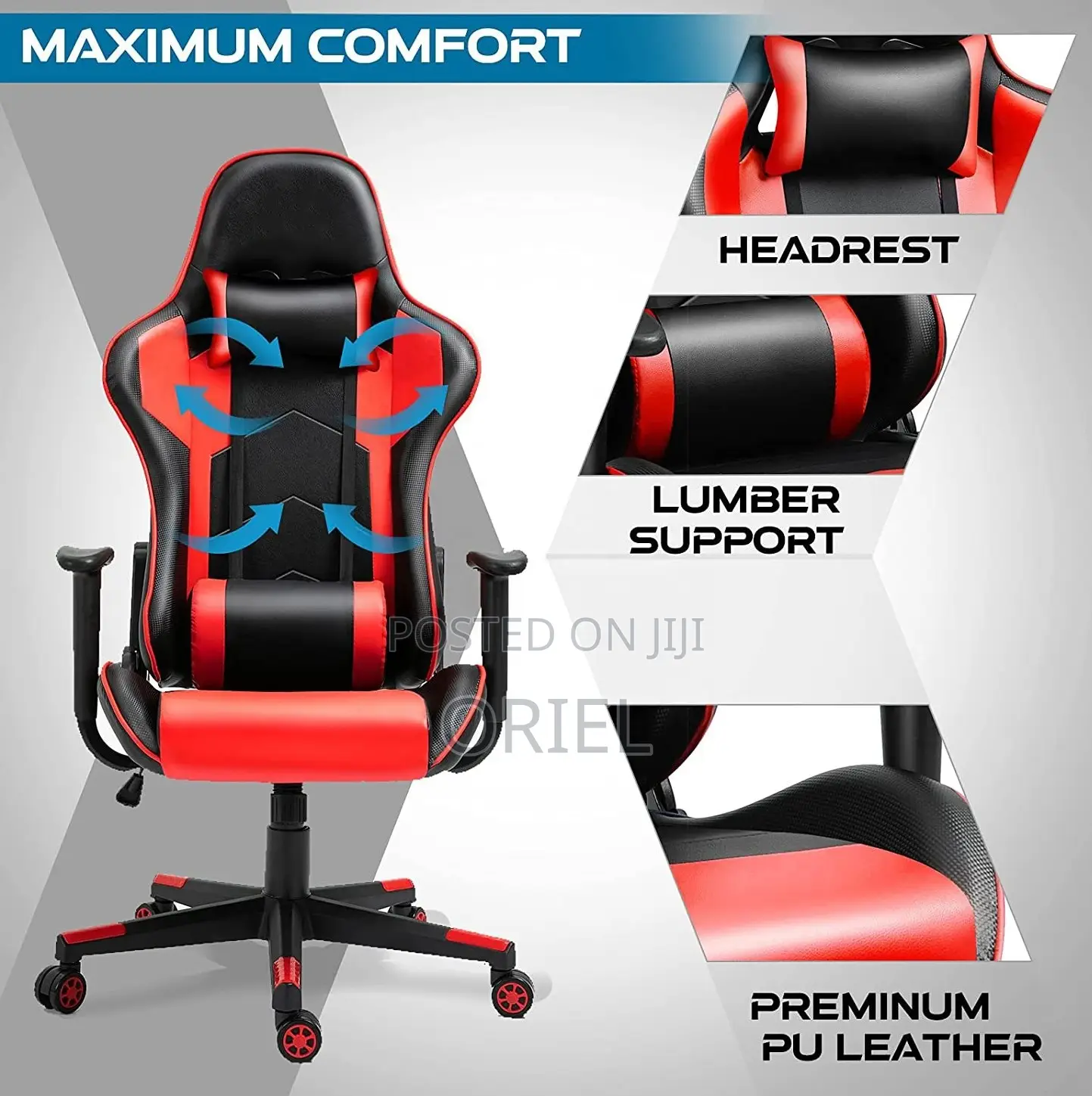 Gaming Chair; Racing Style Home Office Gaming Chair