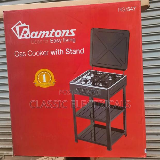 Ramtons 4 Burner Standing Cooker With Shelf