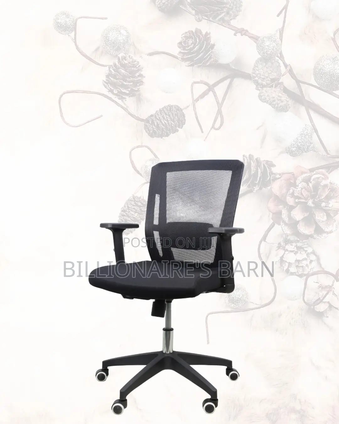 Black Origin Mesh Chair | Build for Daily Productivity | Quiet