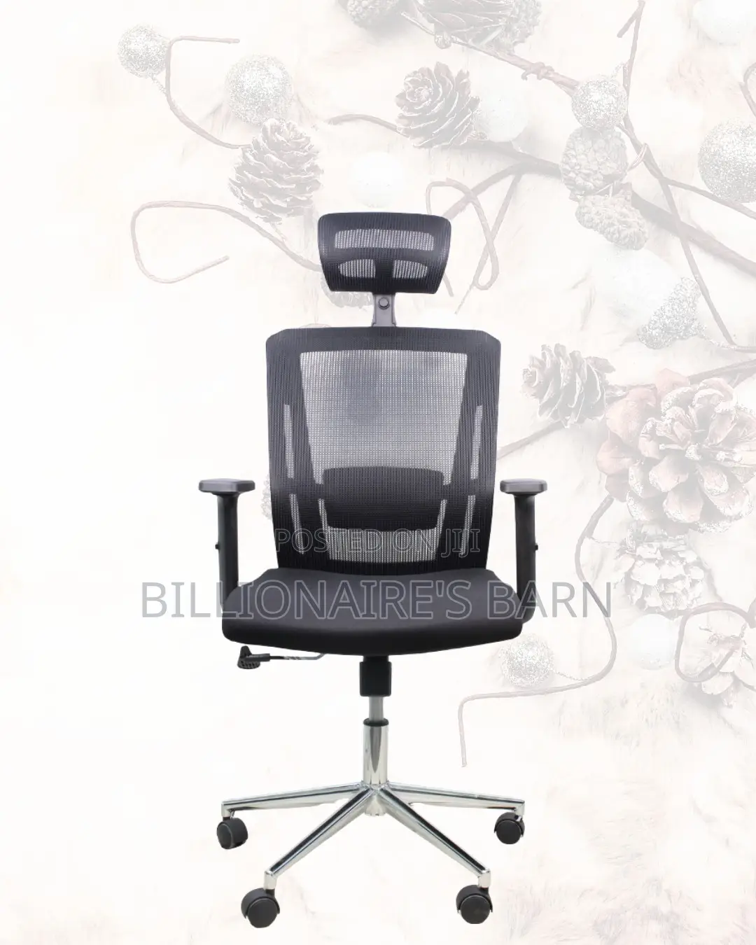 Black Ergonomic Mesh Chair | Build for Daily Productivity | Premium