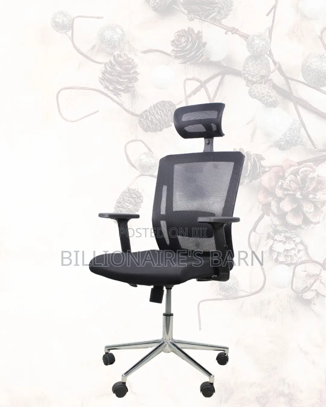 Black Ergonomic Mesh Chair | Build for Daily Productivity | Premium