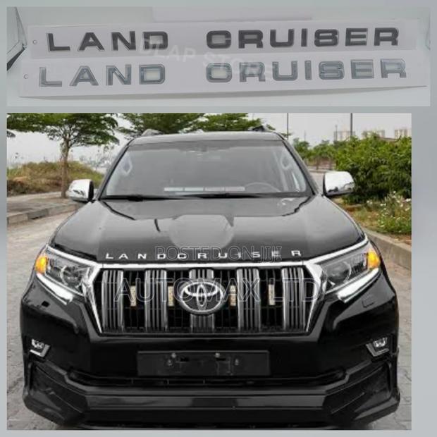 "Land Cruiser" 3d Bonnet Letters - main view