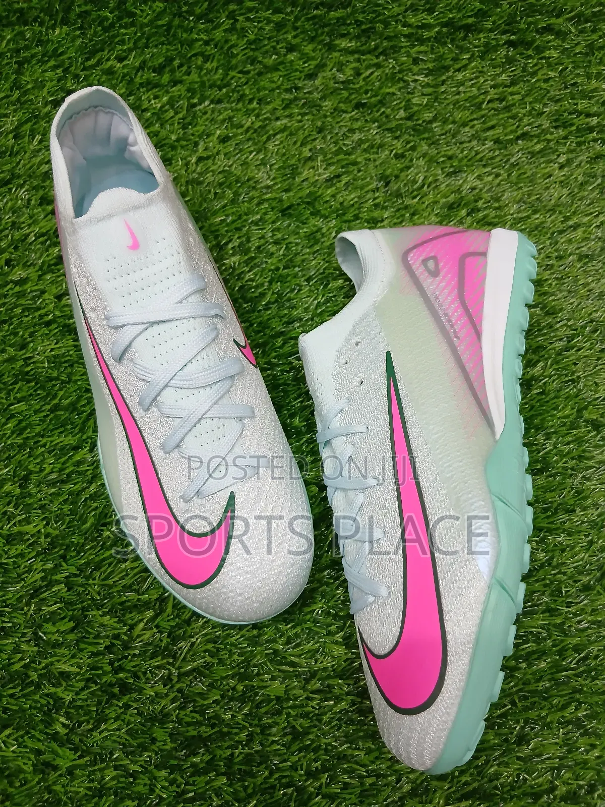 Ocean Cube/Pink Zoom Vapor 16 Trainers