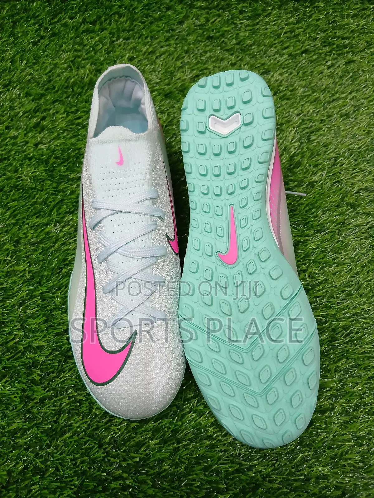 Ocean Cube/Pink Zoom Vapor 16 Trainers