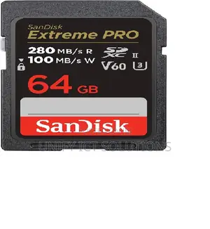 Sandisk Extreme Pro SDHC and SDXC Uhs-Ii Card Up to 280mb/S - 64gb